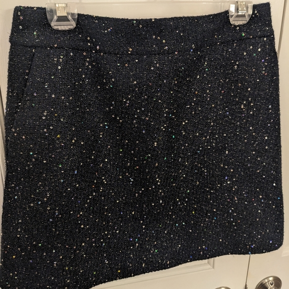 Loft Sequin Tweed Skirt - Picture 2 of 6